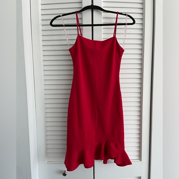 Sunset & Spring Ruffle-Hem Body-Con Dress - Picture 2 of 4